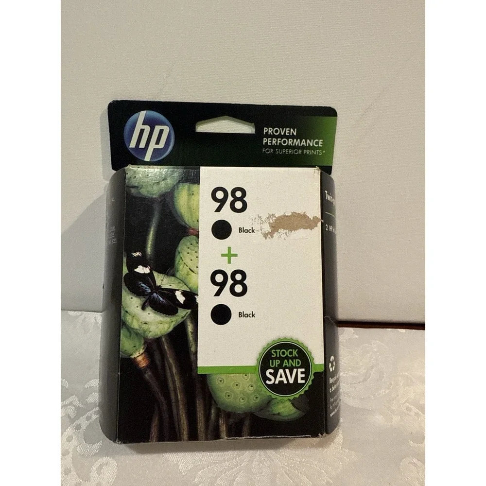 2x 98 BLACK ink jet HP PhotoSmart 8050 8049 2575 2570 D5160 D5155 D5145 printer